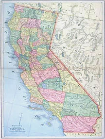 California Map graphic