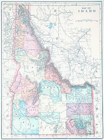 Idaho Map graphic