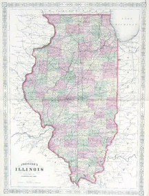 Illinois Map graphic