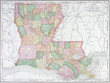 Louisiana Map graphic