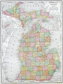 Michigan Map graphic