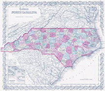 North Carolina Map graphic