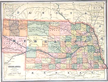 Nebraska Map graphic
