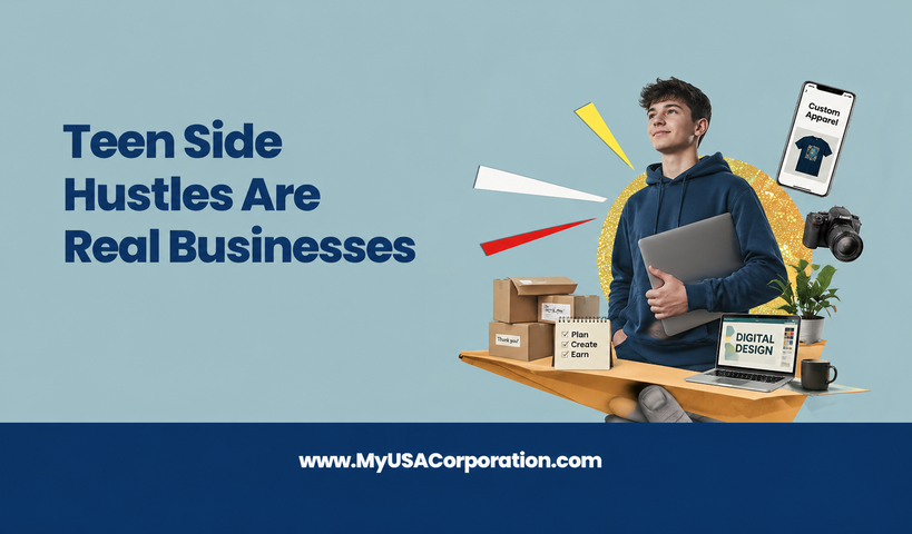 Teen Side Hustles Are Real Businesses and Need LLC Protection