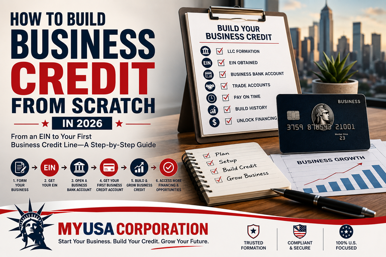 How to Build Business Credit From Scratch - MyUSACorporation