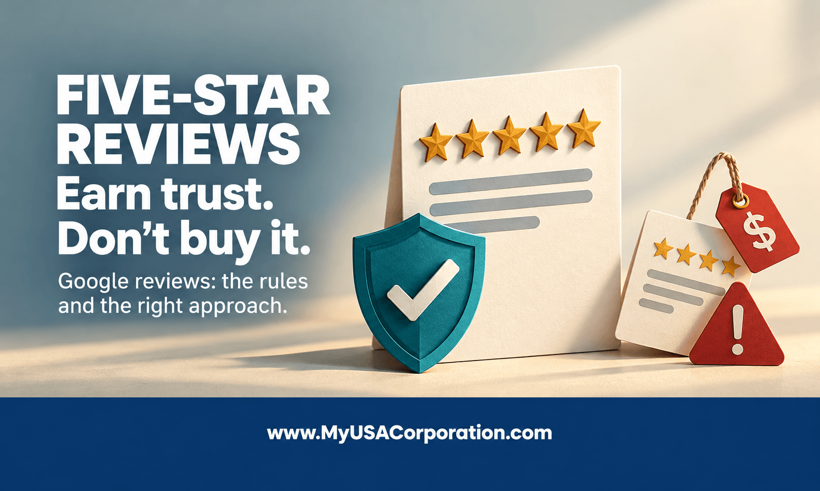 Earn trust, don’t buy reviews