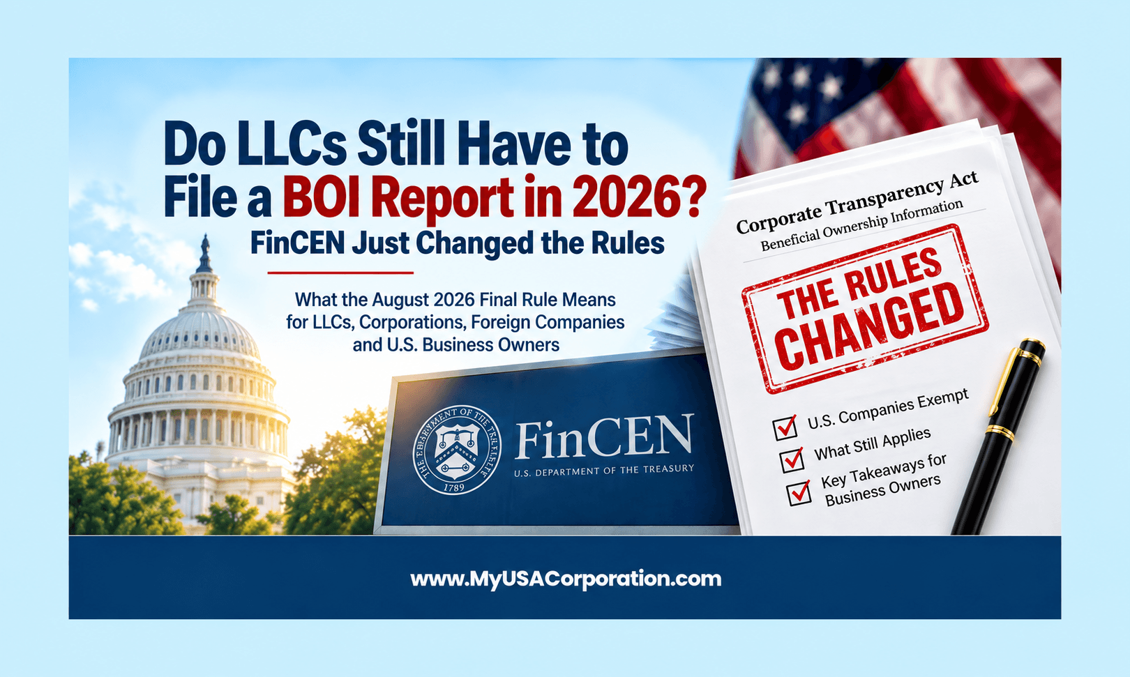 FINCEN 2026 BOI Rule Update